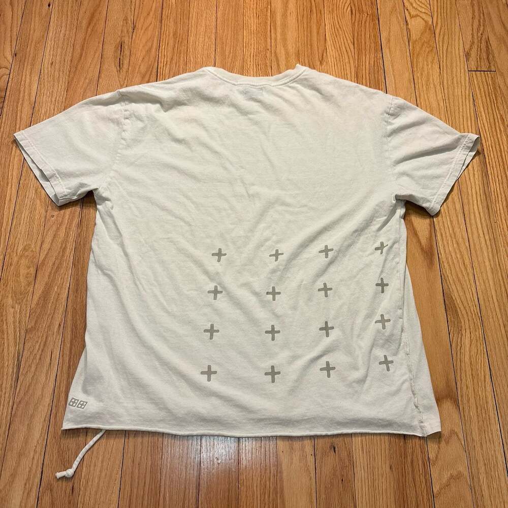 Ksubi Tee Men's Size Large Beige Desert Short Sleeve 100% Cotton T-Shirt